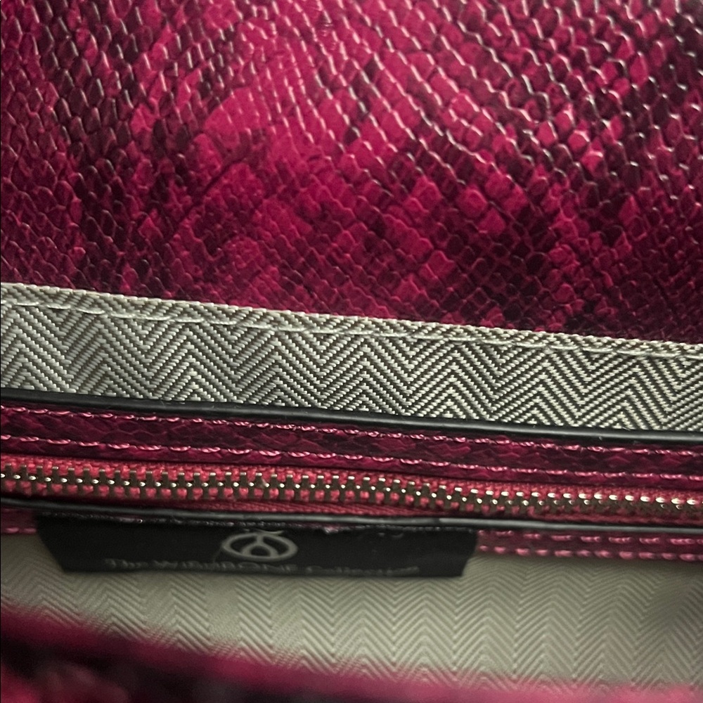 Wishbone Pink Sequin Baguette Shoulder Bag - Picture 7 of 7